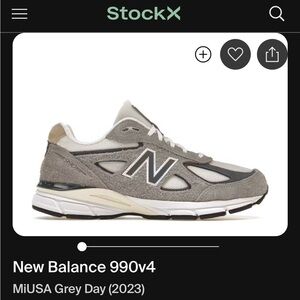 New Balance 990v4 White Mesh Sneakers
